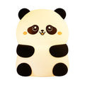 GlowNestJoy Sitting Panda Tap Light — USB-C Rechargeable Silicone Night Light, 3-Level Dimming & Sleep Timer