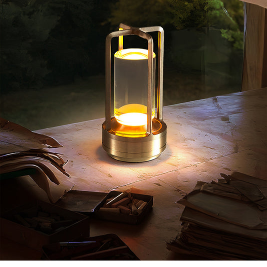 GlowNestJoy Portable LED Desk Lamp — USB Rechargeable, Stepless Dimming, 3-in-1 Light