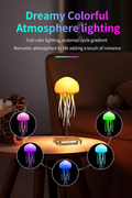 GlowNestJoy JellyGlow Sound-Activated Floating Jellyfish Night Light — 16 Colors, Touch & Voice Control