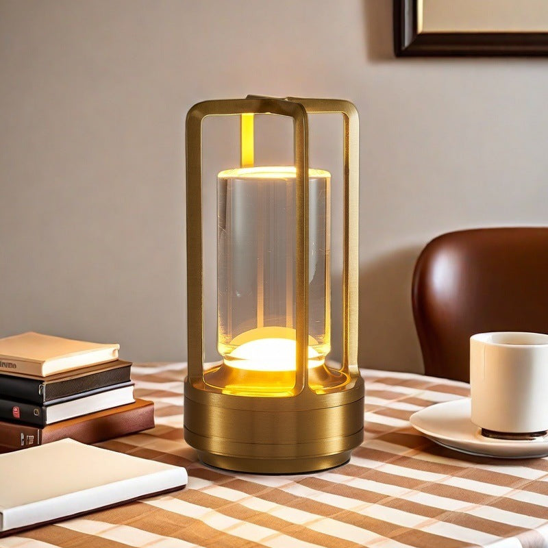 GlowNestJoy Portable LED Desk Lamp — USB Rechargeable, Stepless Dimming, 3-in-1 Light