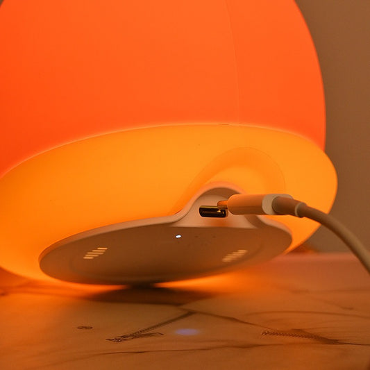 GlowNestJoy Snail Tap Light — USB-C Rechargeable Silicone Night Light, 7 Colors & 30-Min Sleep Timer