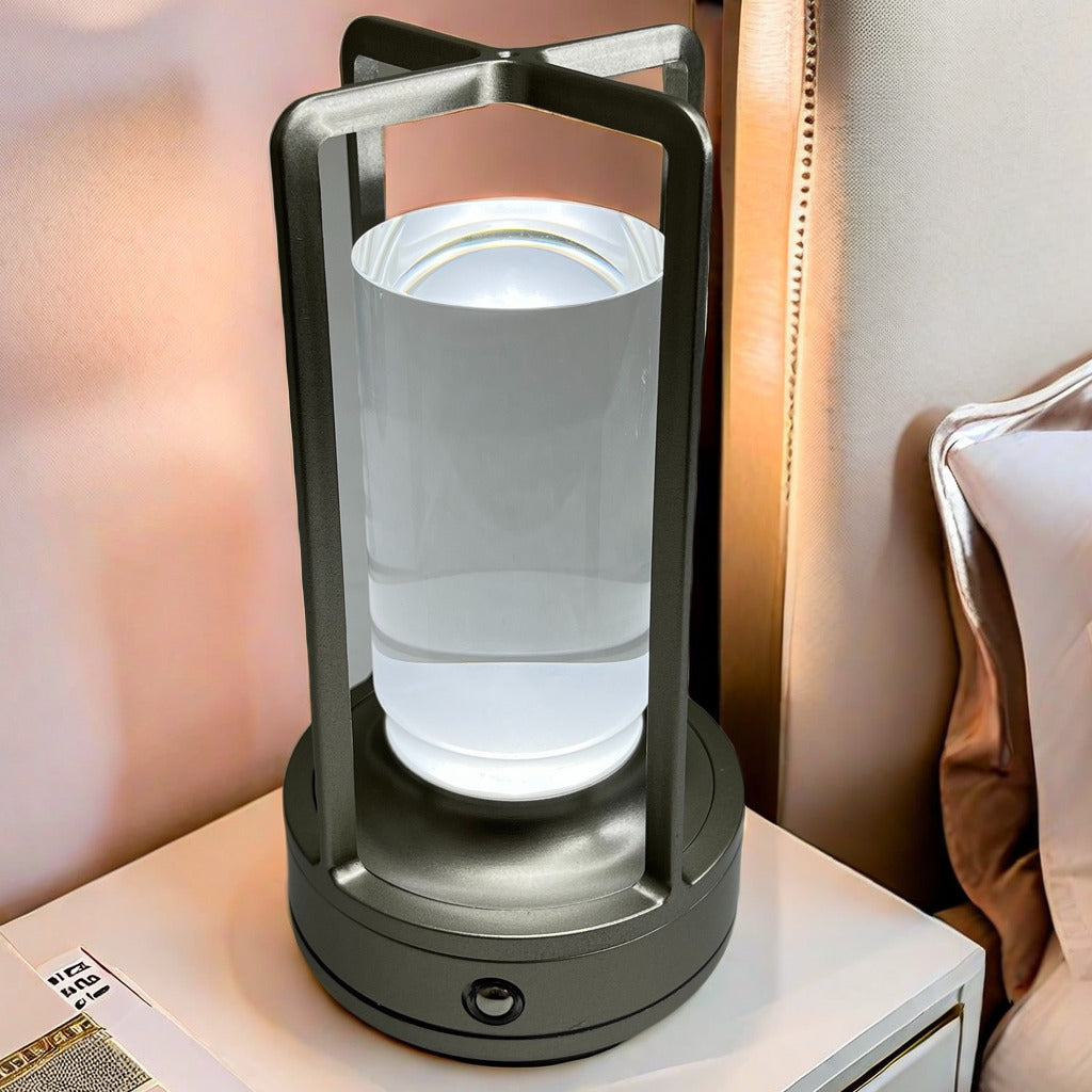 GlowNestJoy Portable LED Desk Lamp — USB Rechargeable, Stepless Dimming, 3-in-1 Light