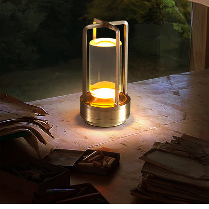 GlowNestJoy Portable LED Desk Lamp — USB Rechargeable, Stepless Dimming, 3-in-1 Light