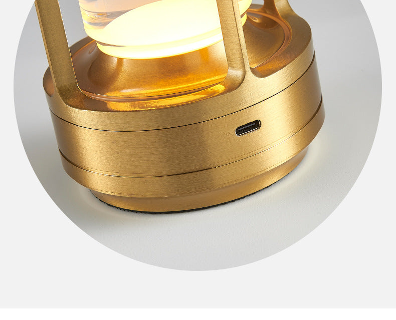 GlowNestJoy Portable LED Desk Lamp — USB Rechargeable, Stepless Dimming, 3-in-1 Light